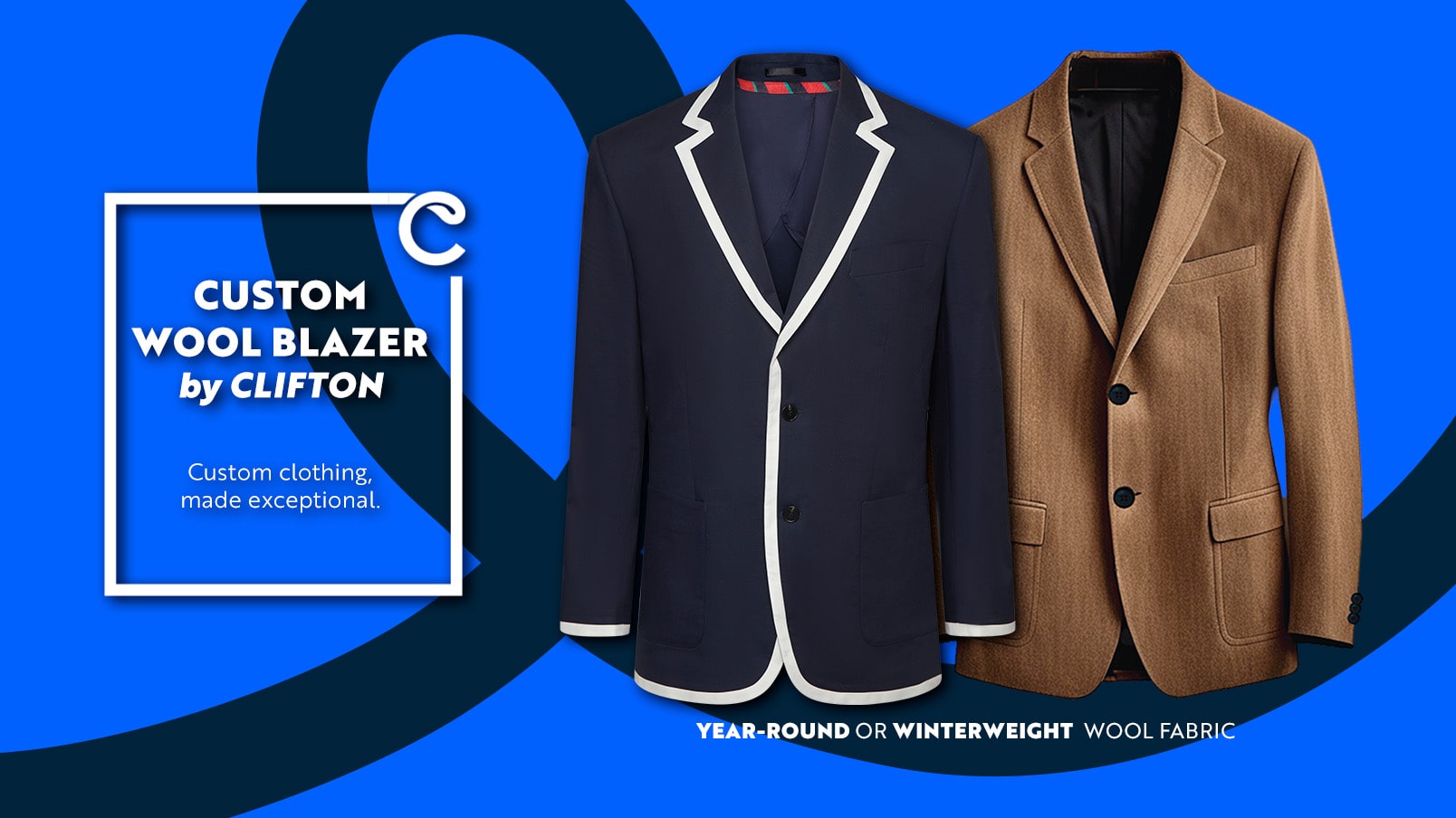 CLIFTON Randolph Custom Wool Blazer